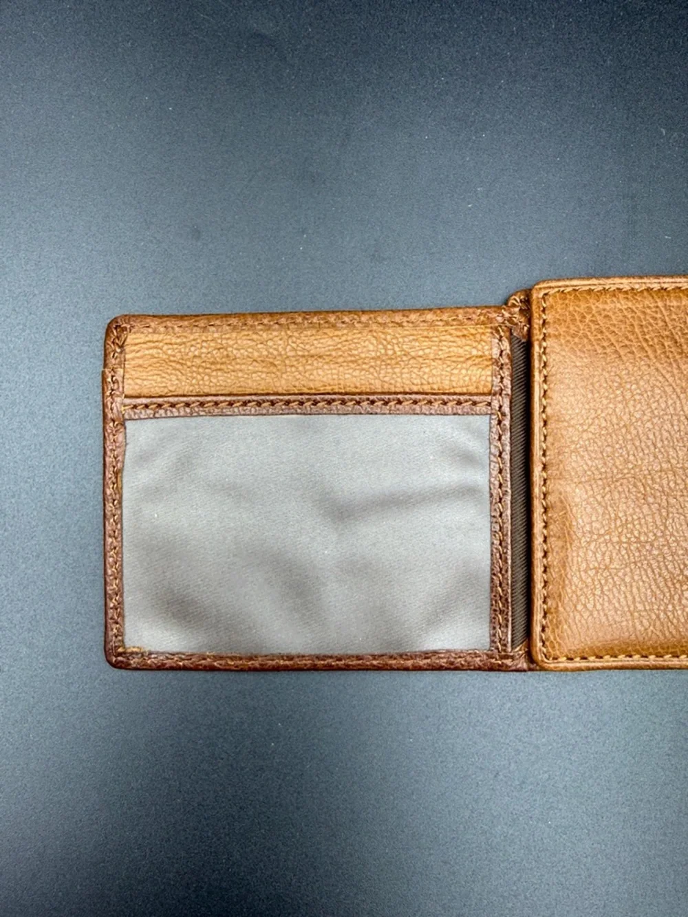 Fossil Brown Leather Trifold Wallet